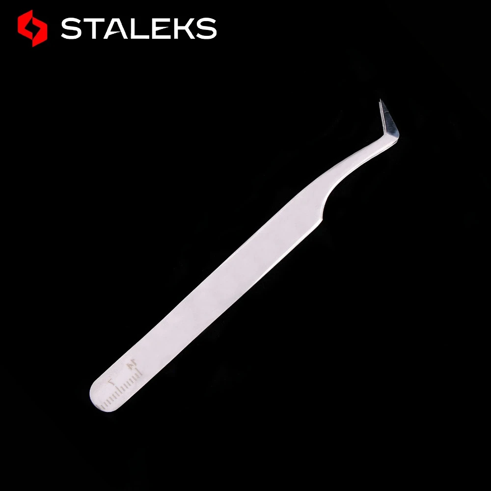 

STALEKS PRO TE-41-6 Tweezers Grafting Eyelashes Blooming Anti Static High Precise Hyper Fine Medical Grade AISI 420 Steel