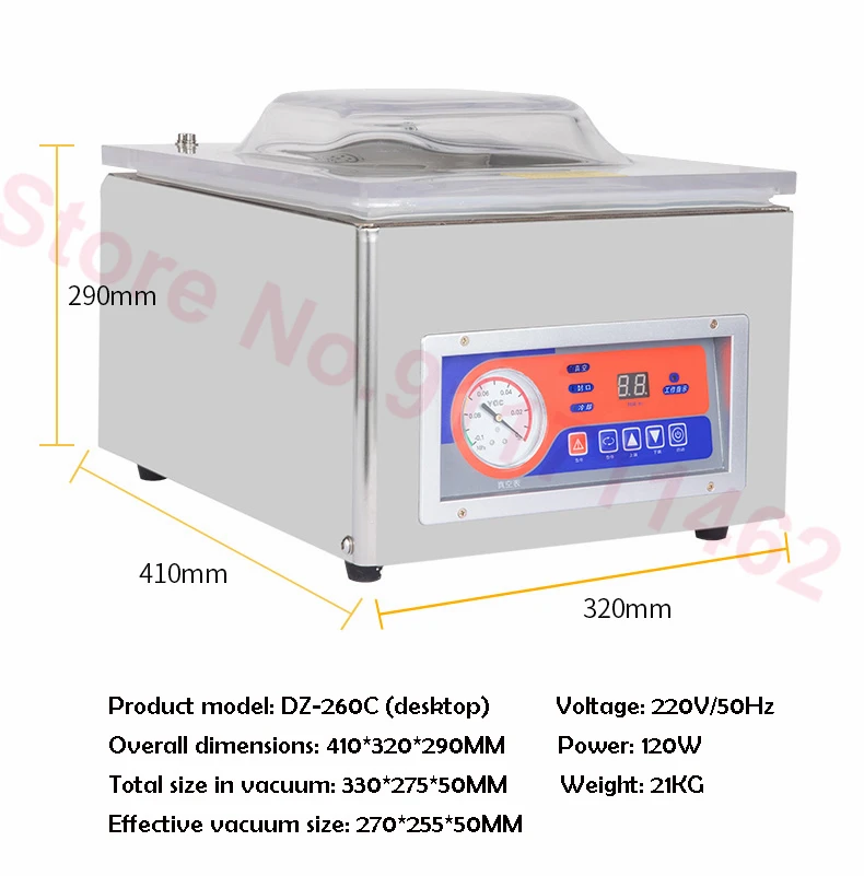 Vacuum Packing Sealing Machine Wet and Dry Commercial Home Fully Automatic Small Vacuum Compressor Bag Sealer 220V