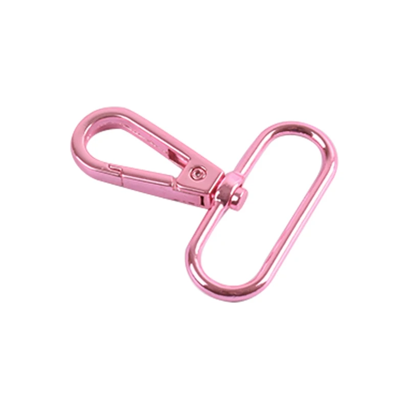 5pcs Pink Color 1inch 1.5 Inch Metal Swivel Hook For Handbag Making