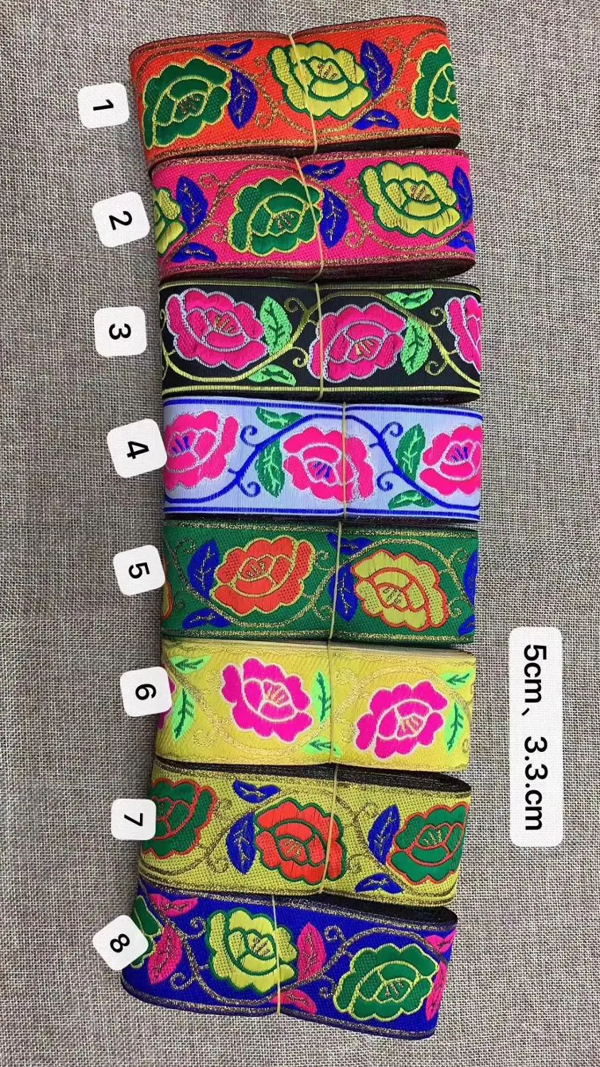 

5cm ethnic style jacquard webbing,QC0419B