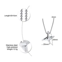 Men's Geometric Necklace Square Triangle #2