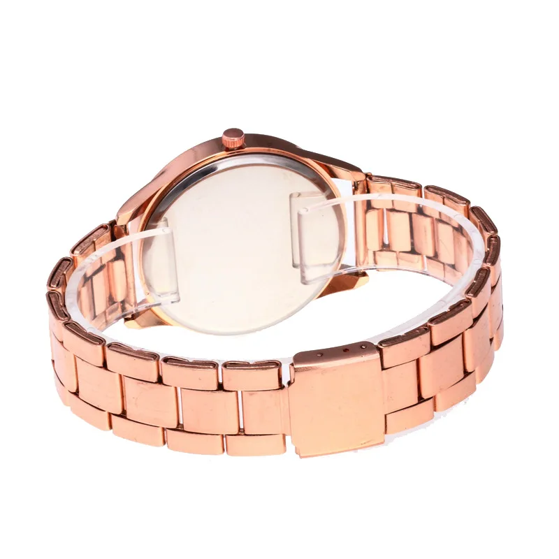 Lovers Watch Women Rose Gold Bracelet Stainless Steel Wristwatch Fashion Dress Casual Small Ladies Watches Gold Men Quartz Clock