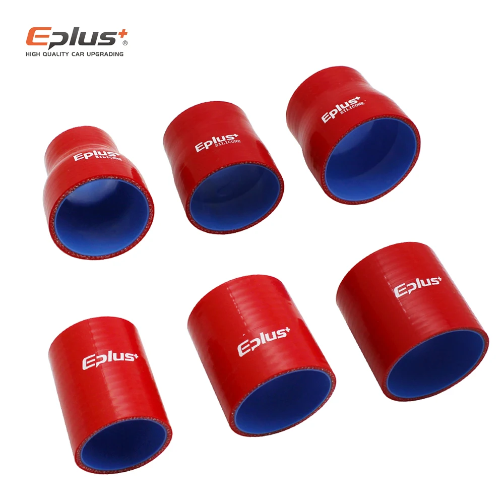 EPLUS Silicone Tubing Hose Intercooler Turbo Intake Pipe Coupler Hose Universal Straight Multiple Sizes Red Length 76mm