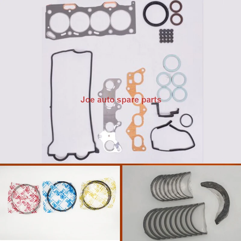 

5E 5EFE Engine overhaul Full gasket set kit crankshaft connecting rod bearing piston ring for Toyota Corolla Tercel Paseo 1.5L