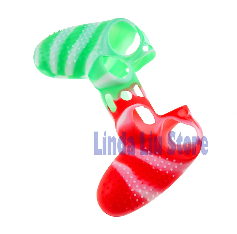 1pc capa de silicone para ps4 pro capa de controlador fino e tampas de apertos de polegar para playstation 4 acessórios de jogo