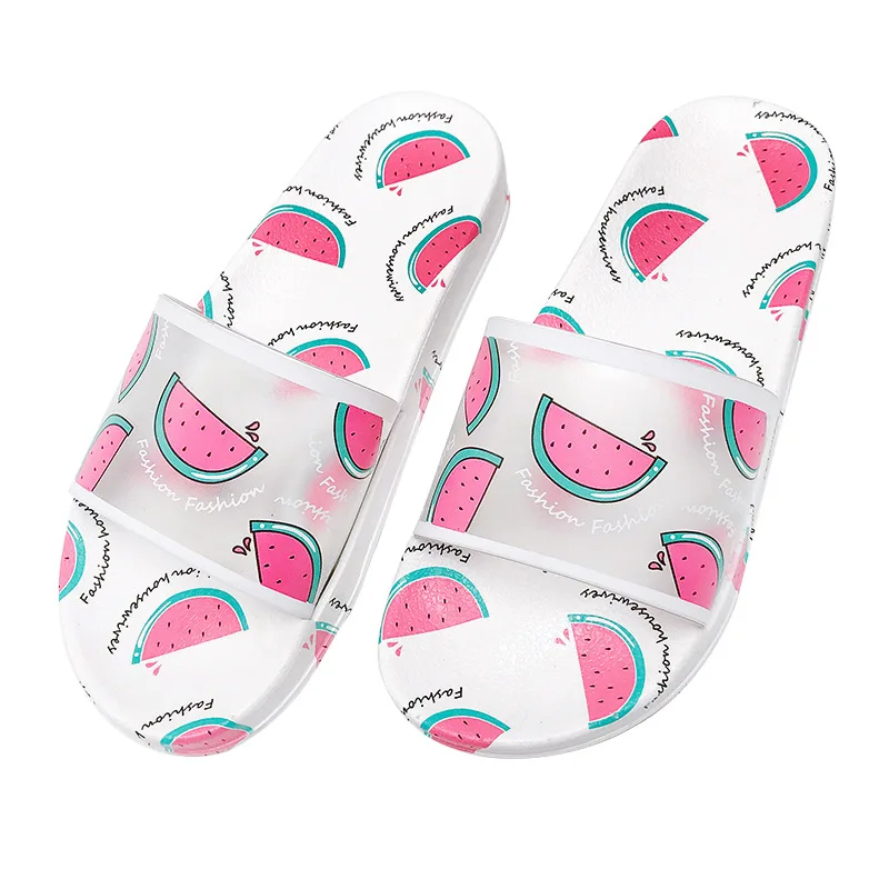 2024 New Summer Ladies Slippers Women Slippers Shoes Cute Fruit Sandals Beach Slippers Fashion Flat Sandals Women Clear Shoes