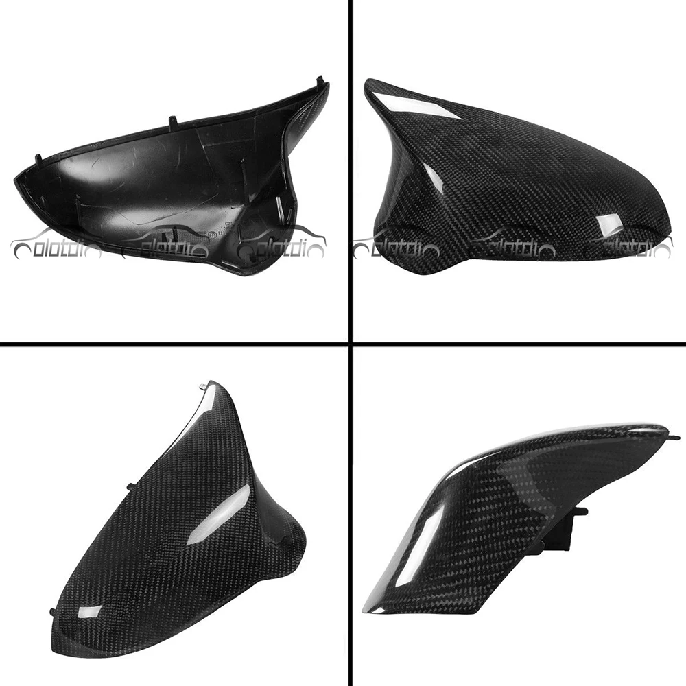 Replacement Carbon Fiber Side Door View Mirror Housing Cover Caps for BMW M3 F80 M4 F82 F83 Body Kits