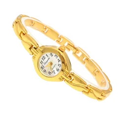 New Gold Women Bracelet Watch Mujer Golden Relojes Small Dial Quartz Watch Popular Wristwatch Hour female ladies elegant watches