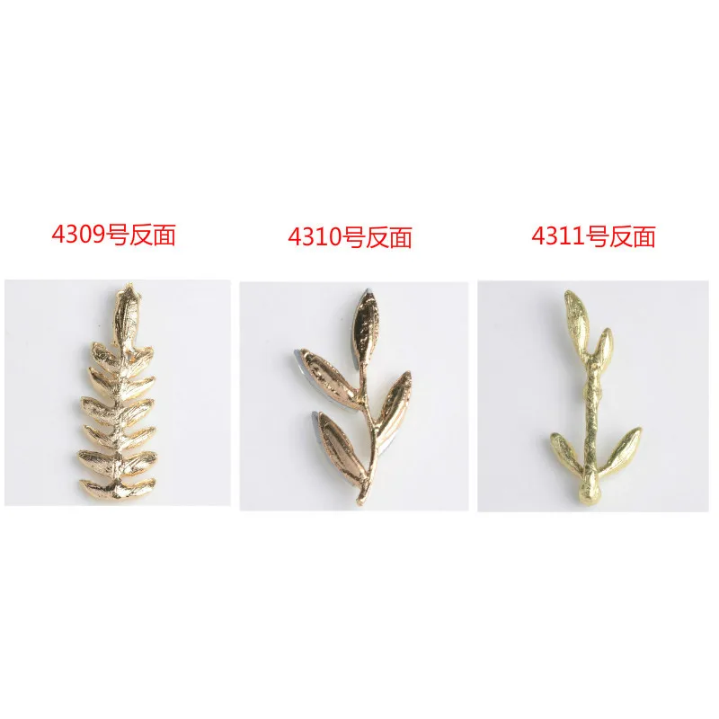10pcs Gold Color Alloy Crystal Branch Charm Crystal Leaf Pendant for Wedding DIY Handmade Fashion Clothing Jewelry making