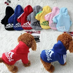 XS-9XL Adidog Haustier Hund Kleidung für Kleine Medium Big Große Hunde Baumwolle Mit Kapuze Sweatshirt Heißer Verkauf Warme Zwei-Legged haustiere Jacke