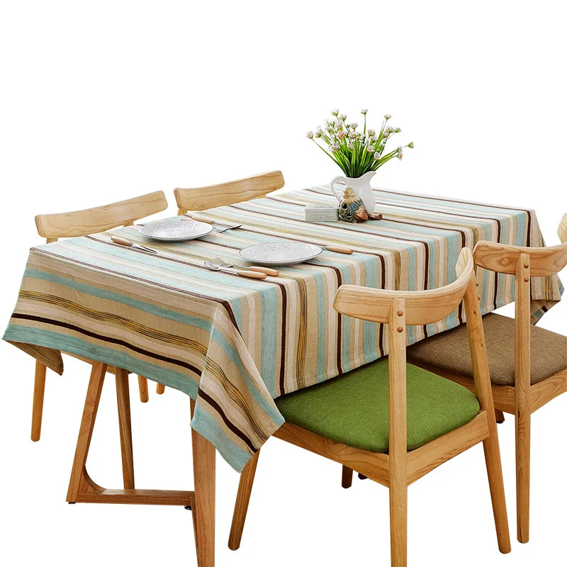 European Style Striped Tablecloth Art Dining Table  Elegant Table Cloths  Dinning Table Decoration Wedding Decoration