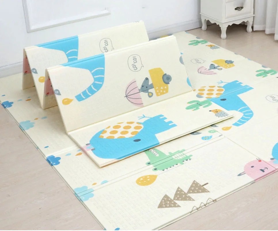 Tapis Pliant en Polymère Optique pour Enfant, Double Face, Imperméable, Jeux d'Escalade