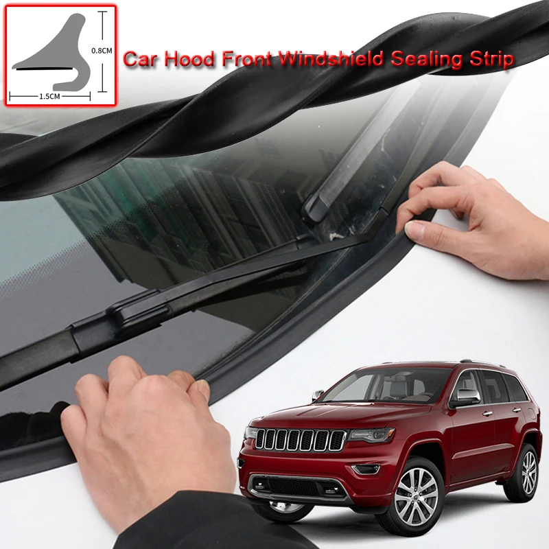 For Jeep Grand Cherokee 2014-2020 Car Seal Strip Windshied Spoiler Filler Protect Edge Weatherstrip Strips Sticker Accessories