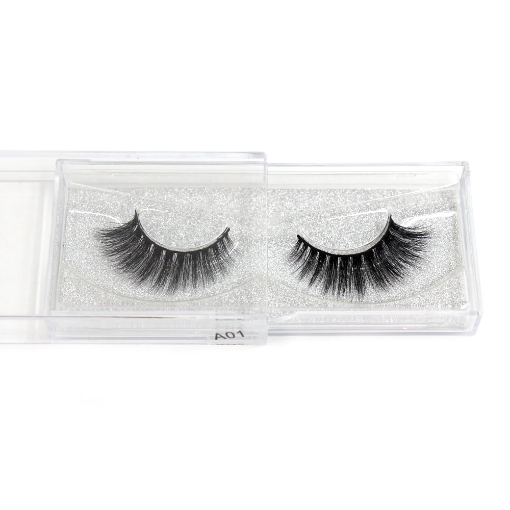 AMAOLAS – faux cils 3D en vison, naturels, longs, recourbés, ravissants, beauté, outils d'extension de maquillage professionnel, A01, 100%