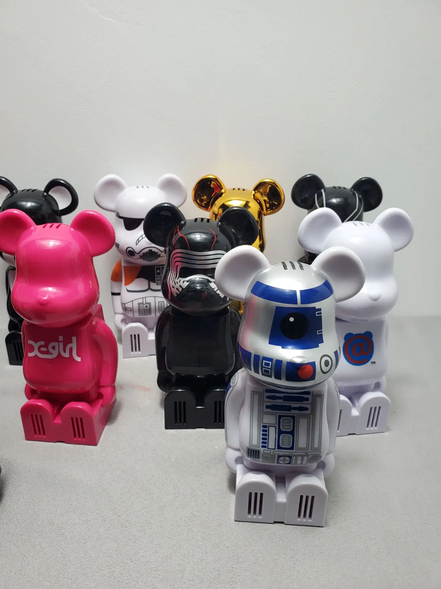 Star Wars Berbrick X Cleverin cars Ornaments Trendy Action Figure Toys SpiderMan venom r2d2 C-3pO Holiday Gift for Children
