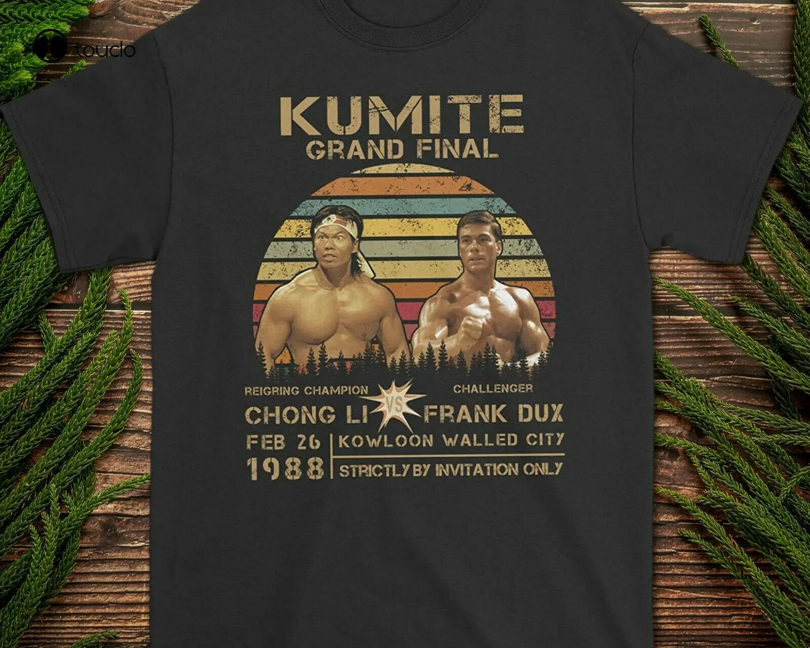 Kumite Grand Final Chong Li V Frank Dux Bloodsport Vintage T-Shirt Unisex S-3Xl Tee Shirt