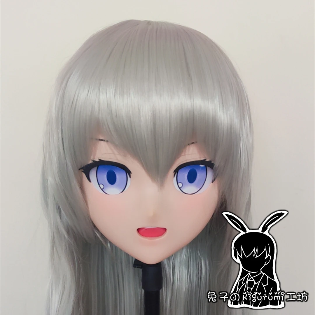 

(RB46)Customize Full/Half Head Resin Cartoon Cosplay Japanese Character Anime Role Play Crossdress Kigurumi Mask With Back Shell