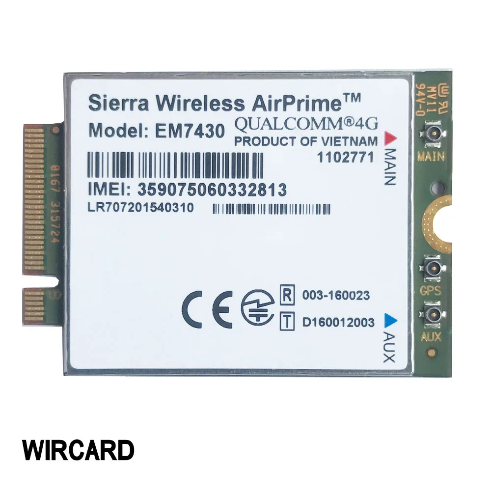 EM7430 Cat6 FDD-LTE TDD-LTE 4G Module 4G Card M.2
