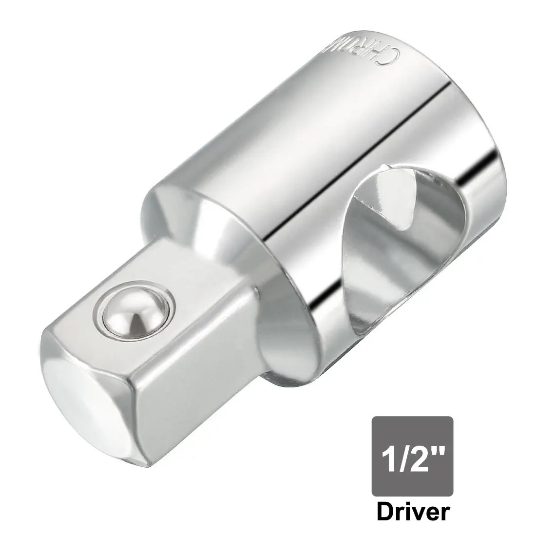 uxcell 1/2\'\' Square Head Silver Tone Sliding Handle Ratchet Socket Adapter Impact Socket