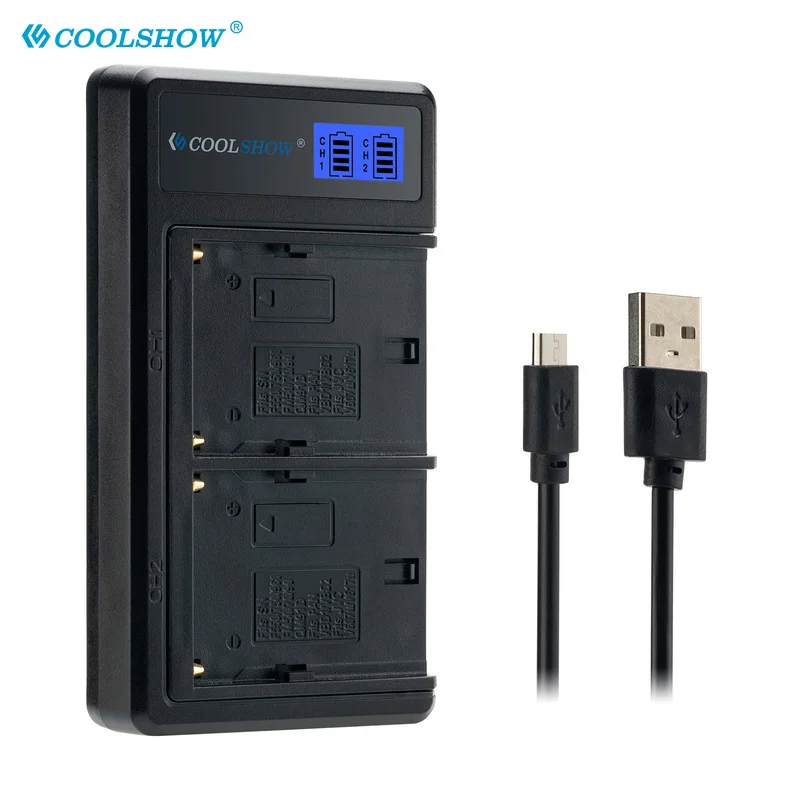 Двойное зарядное устройство с ЖК-дисплеем для камеры Yongnuo YN300 III