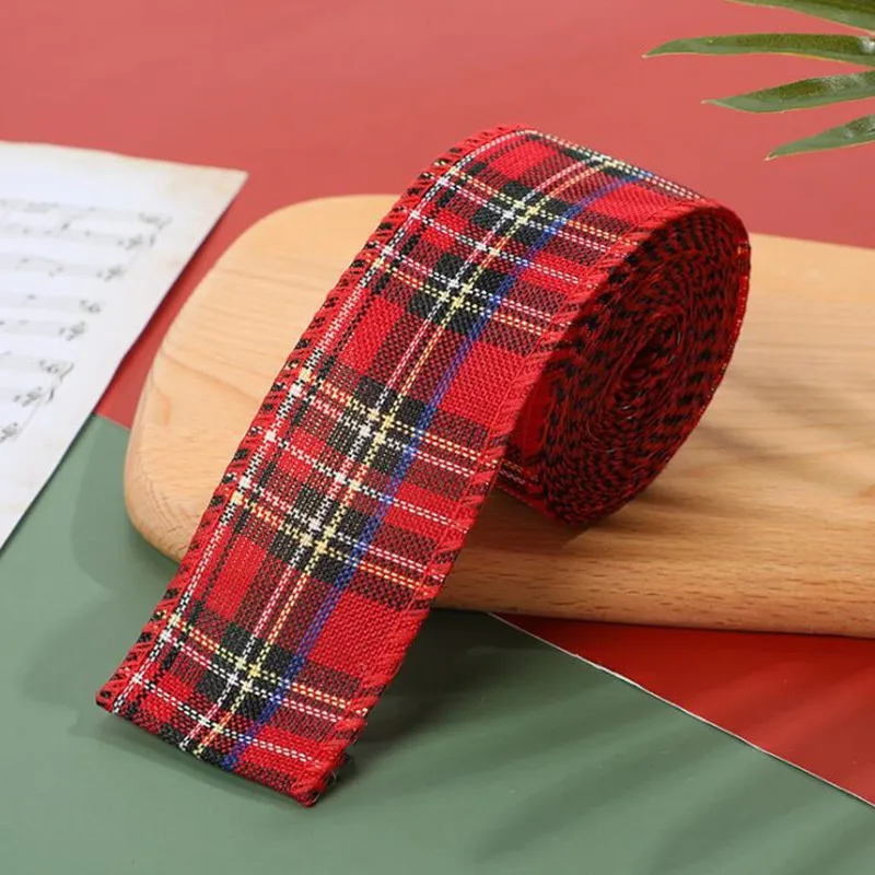 6 m/rotolo nastro imitazione canapa nastro filo filo bordo lino Plaid nastro decorazione natalizia per albero di natale corona presente