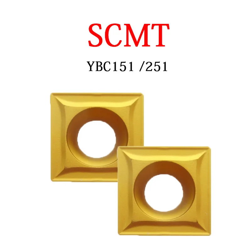 

SCMT CNC Inserts Processing Steel No Slot Type SCMT09T304 YBC251 SCMT120404 YBC151 SCMT120408 Lathe Machine Tool Shank Bar