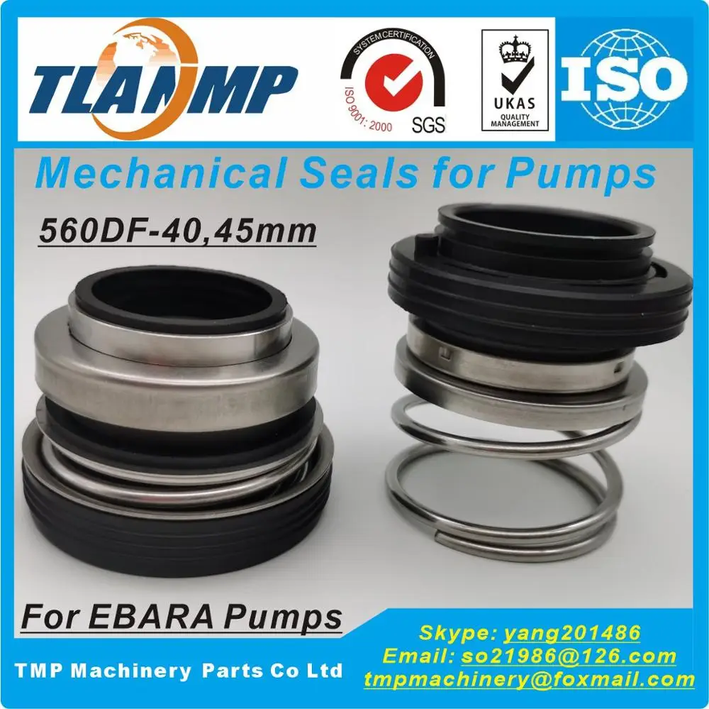 560DF-40 (Type A-40) , 560DF-45 (Type A-45) Double face Mechanical Seals For EBA-RA DL WC FOUL WATER SUBMERSIBLE ELECTRIC PUMPS