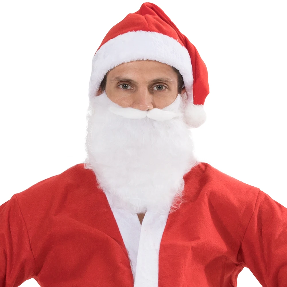 Costume Cosplay da uomo di babbo natale abiti Non tessuti economici per capodanno per adulti