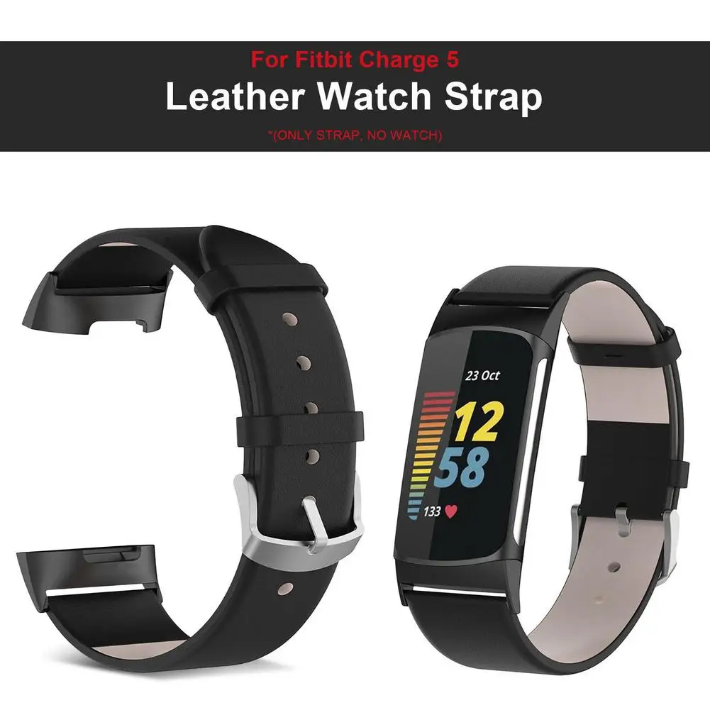 Alta qualidade pulseira de relógio para fitbit carga 5 pulseira esporte pulseiras relógio de couro para fitbit carga 5 acessórios do relógio