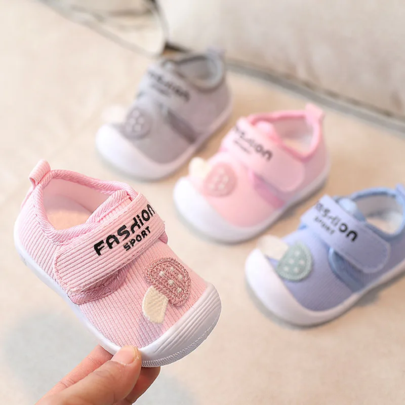 

Baby Toddler Shoes for Girls Boys Sneakers Canvas Prewalker Newborn Boys Pure Cotton Soft-Soled Infant Baby First Walkers