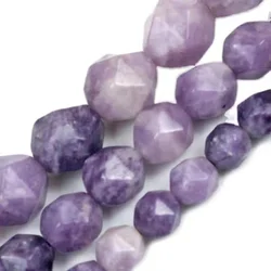 Natural Purple Lepidolite Stone Beads Spacer Loose Beads For Jewelry Making DIY Accessories Bracelet Necklace 15'' 6/8/10mm