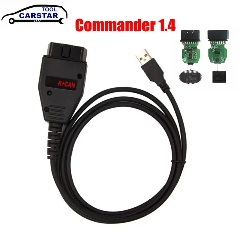 For VAG K+CAN Commander 1.4 PIC18F25K80 FTDI FT232RQ Chip For AUDI/VW/Skoda/Seat For VAG K+CAN 1.4 K-Line Commander