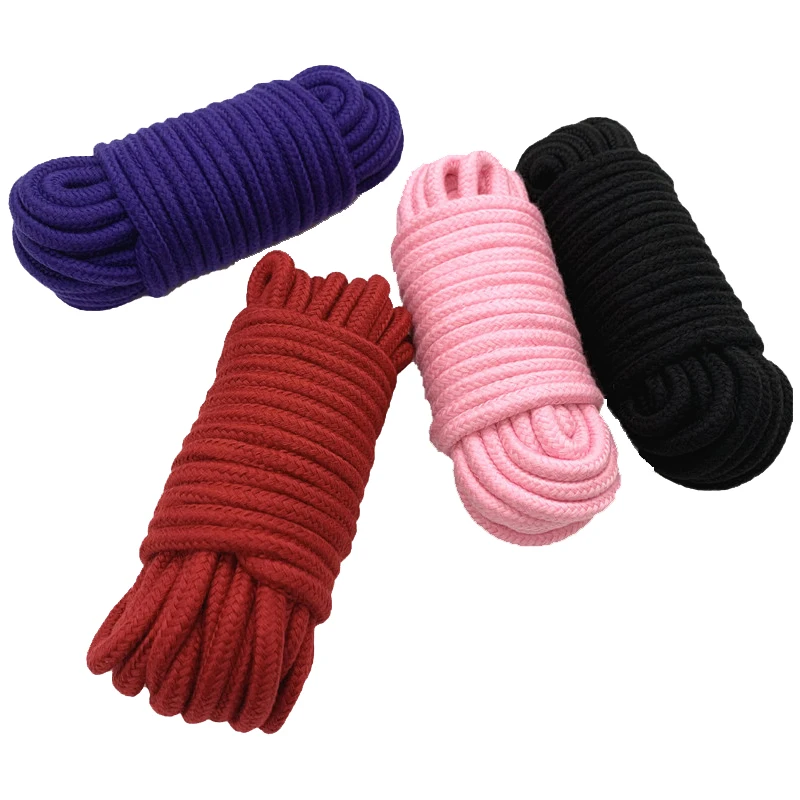 5m/10m/20m Fetish Sex Bondage Cotton Rope Erotic Shibari Accessories for Couple Adult Games Binding Role-Playing Erotic Products