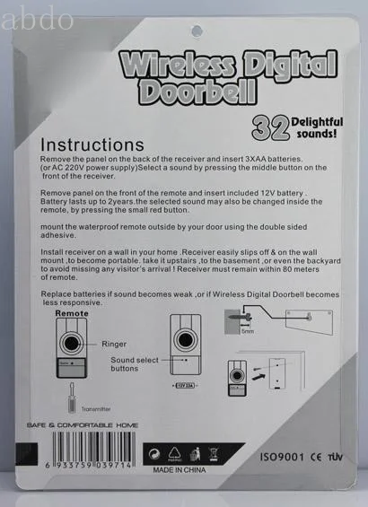 200m controle com fio de casa automático swing sling portão abridor fechadura da porta interfone áudio campainha com função desbloqueio