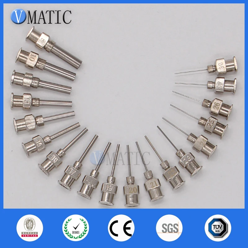 Gratis Verzending Precisie Alle Metalen Tips Blunt Rvs 12Pcs Lijm Doseernaalden Tips 1/2 Inch