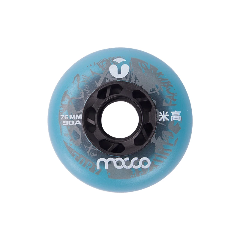 82A Original Macro Kids Inline Skates Wheel with 64mm 68mm 70mm Diameter 24mm Thickness 608 Bearing Thicker PU Soft Roller Tires