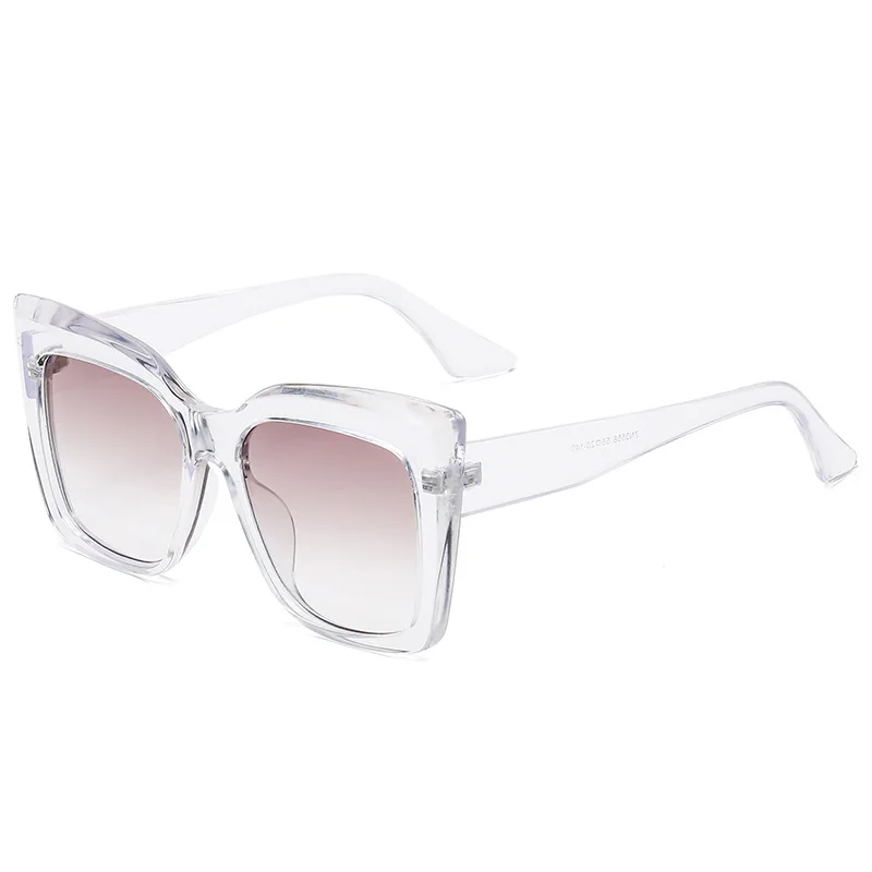 Square Oversized Cat Eye Sunglasses 2024 Fashion Women Shades Trending Men Gradient Sun Glasses Shades UV400 Glasses Goggles