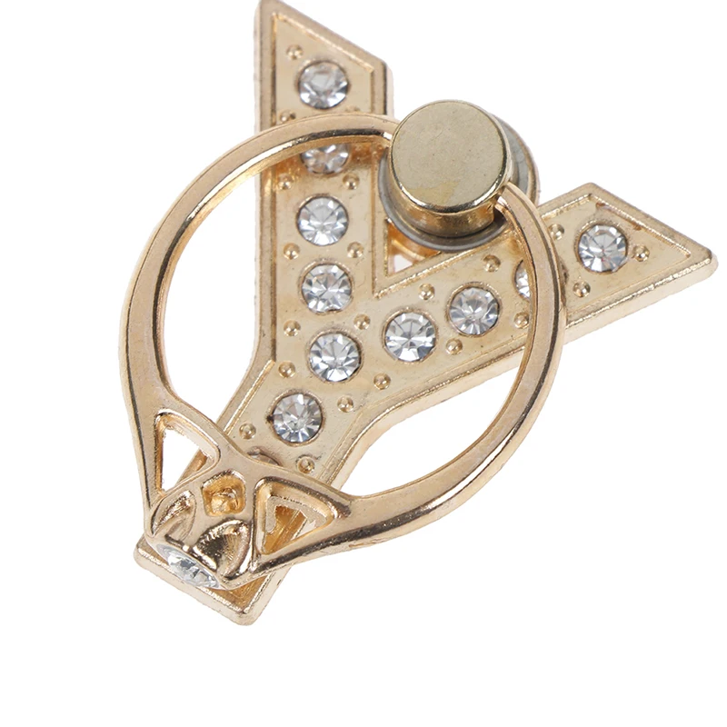 1pc 360 Grad Strass Metall Brief A-Z Finger Ring Smartphone Ständer Halter Handy Halter Für Alle Telefon