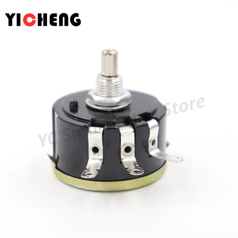 2Pcs WX112 WX050 5W single-turn wirewound potentiometer Sliding rheostat Adjustable resistance  ,Rotate, feel good,  Knob switch