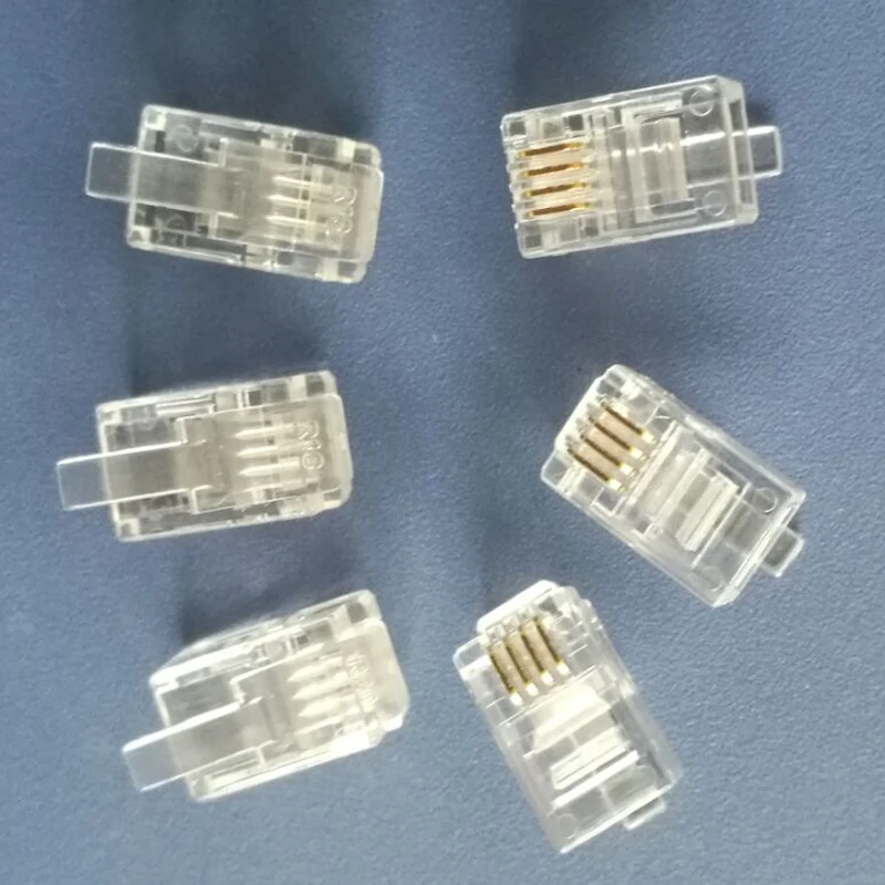 50X 4Pin Stecker 4P4C Für Yaesu Radio Handgemachte Panel Trennung Linie