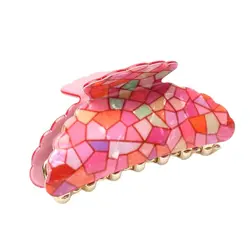 High Quality 8cm Length Acrylic Indian Elephant Long Hairpins Hair Clip Crab Hair Claws For Women Girl Hair Jewelry Accessories