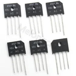 5PCS KBU1010 KBU-1010 10A 1000V diode bridge rectifier KBU1510 KBU-1510 KBU808 KBU-808 KBU810 KBU-810