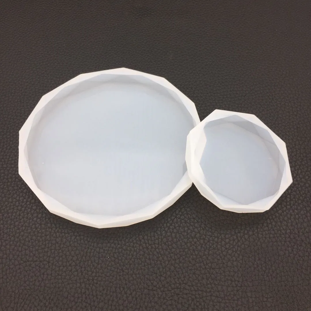 Heart Shape Plaster Coaster Molds Jewelery Display Plate Silicone Mold for Epoxy Resin Trays, DIY Candle Stands,Flower Pot Tray