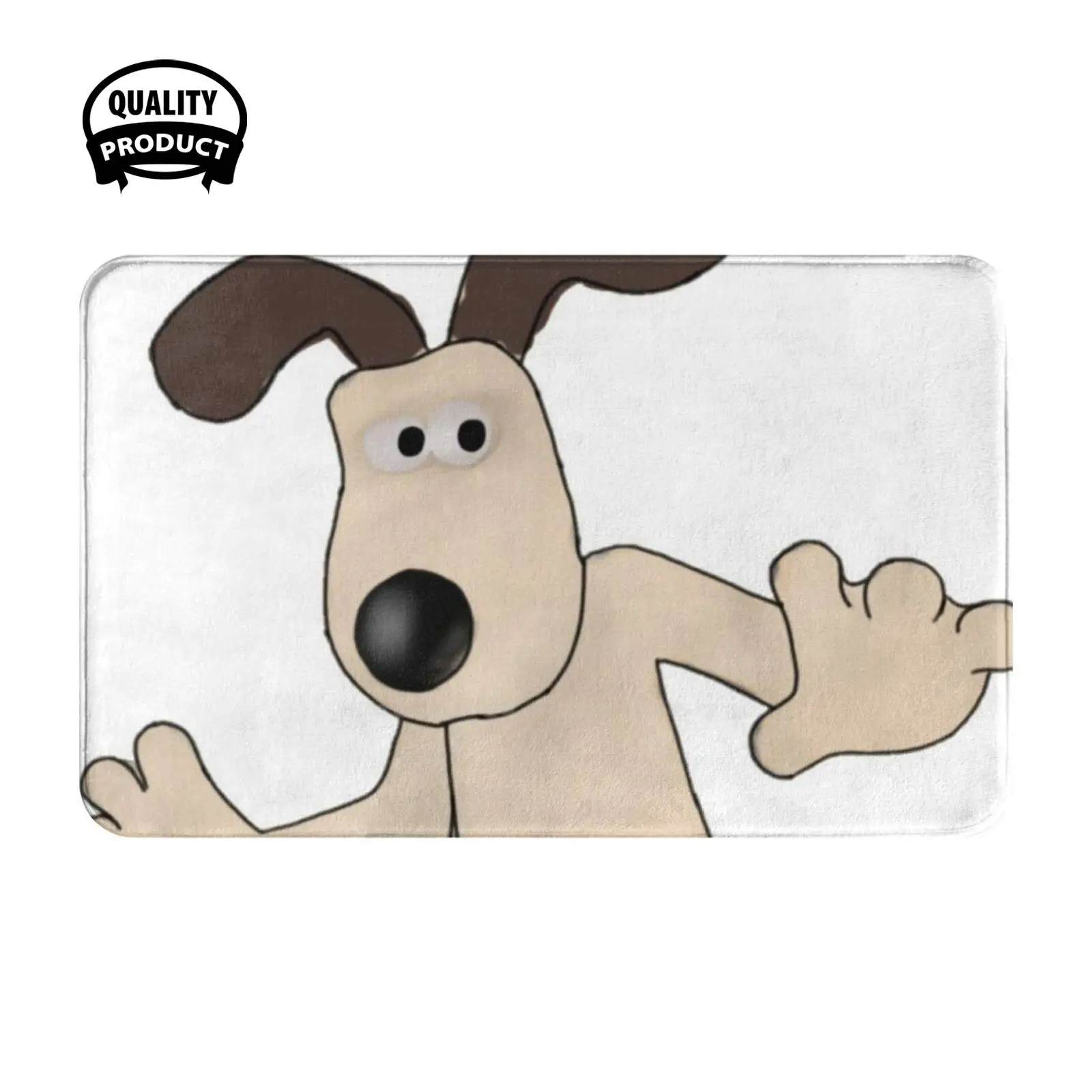 Badly Drawn - Gromit Soft Cushion Home Carpet Door Mat Car Rug Animation Badly Drawn 30 Years Anniversary Comedy