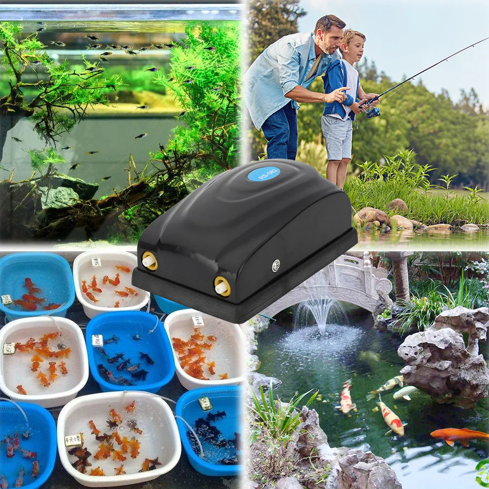 

Aquarium air pump 3w 5w Fish tank accessories Small aeration aquarium oxygen double & single hole quiet and practical