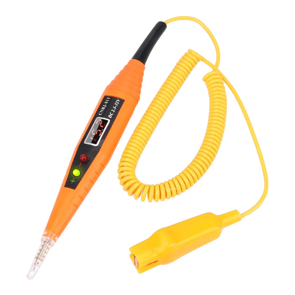 24V 12V Car Electrical Circuit Test Probe Pen Digital Display Auto Voltage Testing Diagnostic Tools Detector Repair Universal