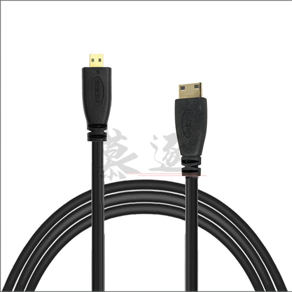 1pc HD-compatible 1.4 Mini Male to Micro HDTV Type D Male Video Data Adaptor Cable 1080P 0.3M 1M 1.8M