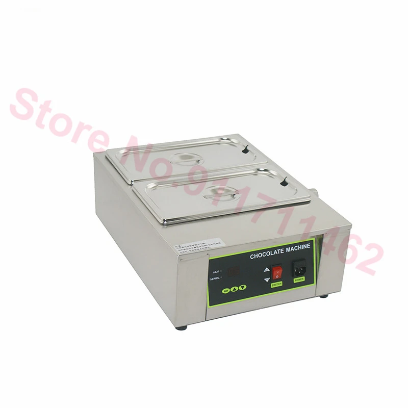 230V/110V 1000W Electric Chocolate Melting Furnace Chocolate Melter Stove Machine Melting Pot Double Cylinder