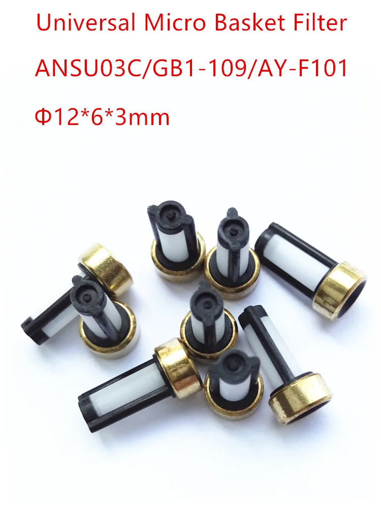 20 Pieces Good Quality Auto Fuel Injector Micro Filter ASNU03C GB1-109 11001 AY-F101 Size 12*6*3mm for B-osch Universal Injector