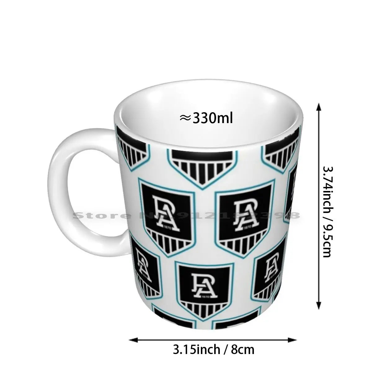 Port Adelaide Power Ceramic Mugs Coffee Cups Milk Tea Mug Power Adelaide Port Adelaide Soccer Magpies Footy Melbourne Harbor